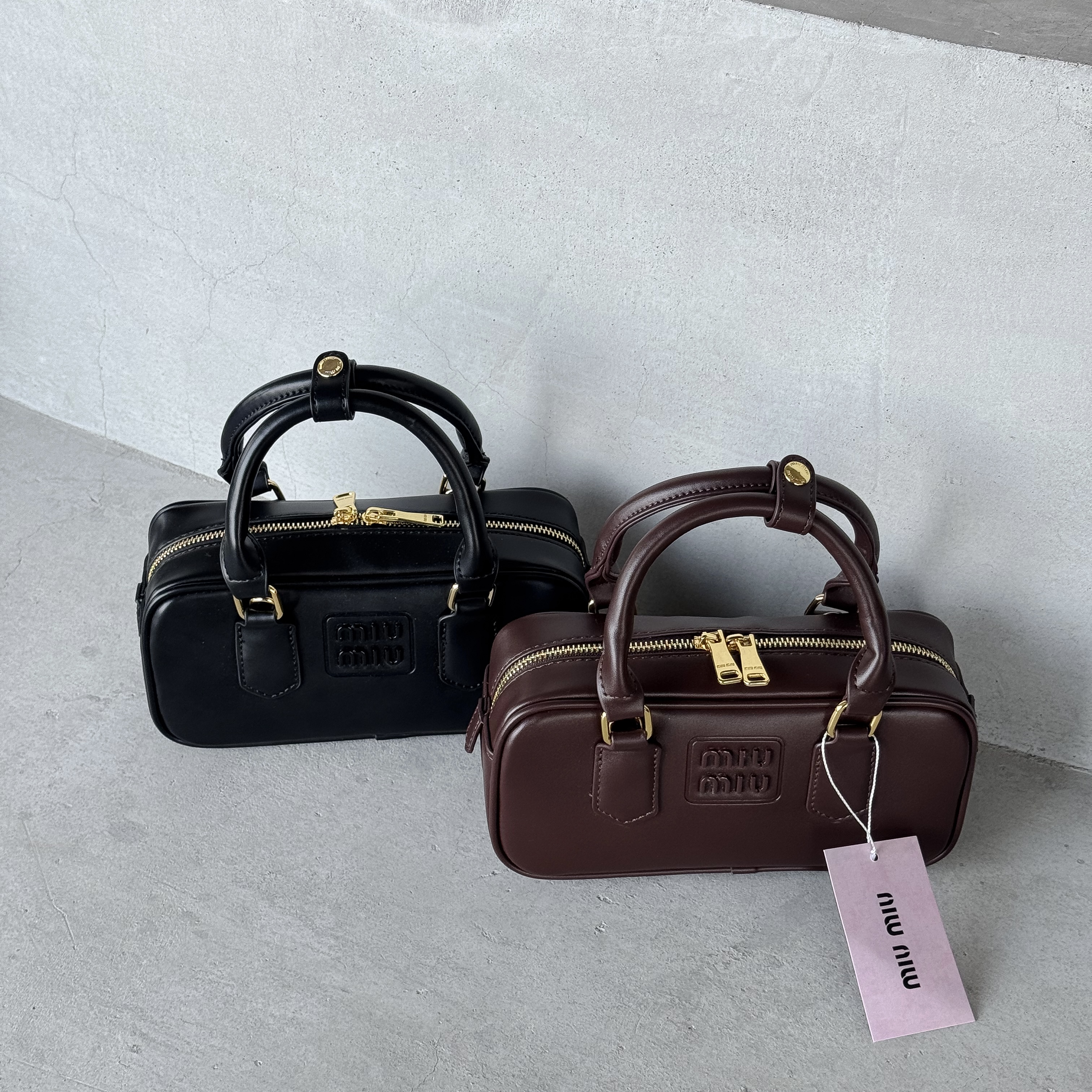 Arcadie leather bag Miumiu