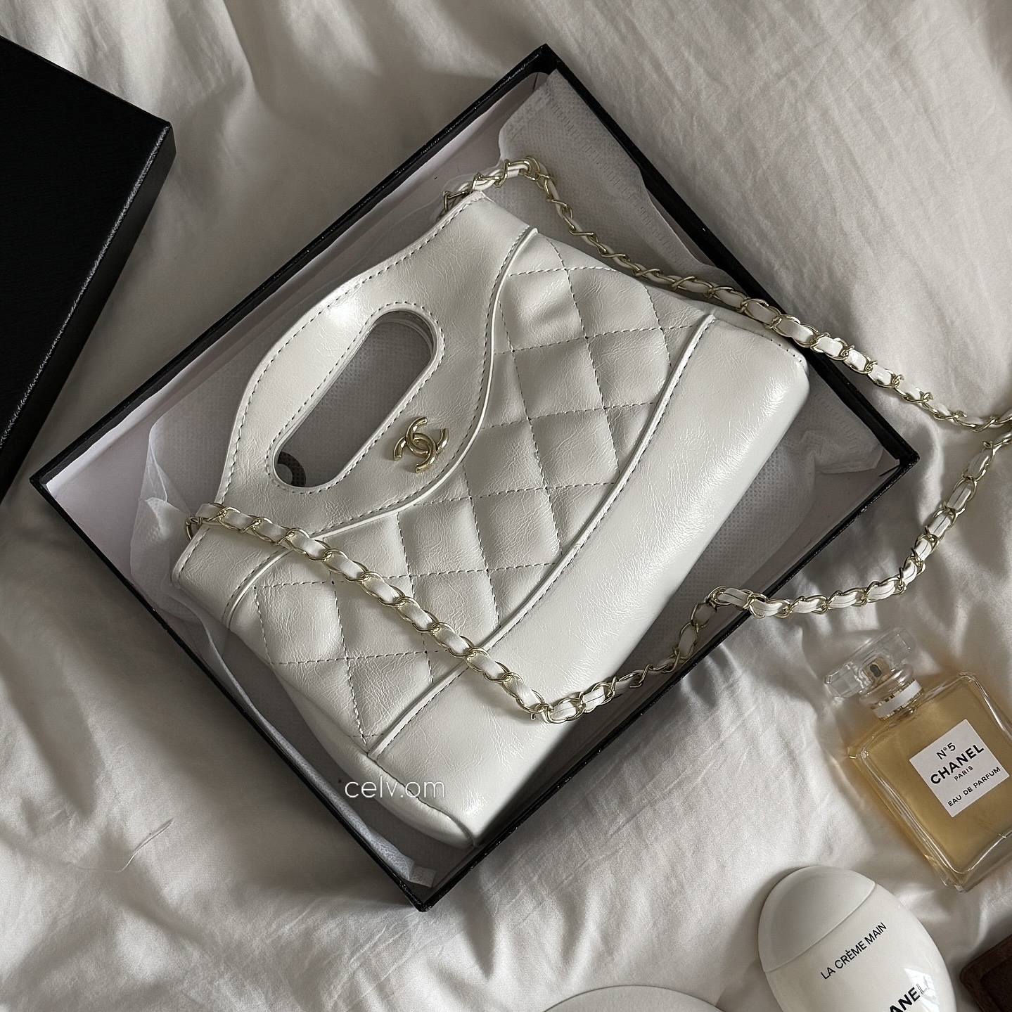 31bag small Chanel أبيض